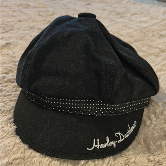 Harley-Davidson Black Studded Newsboy Hat - Picture 1 of 5